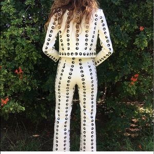 Rose Cut clothing silk screened eight ball pants.